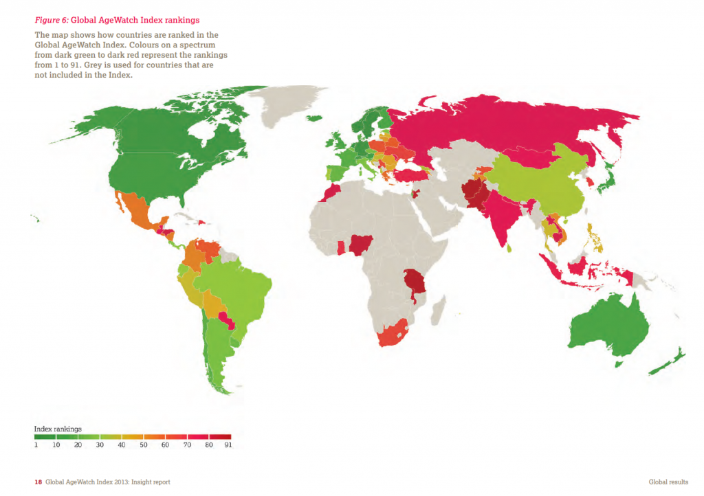 globalAgeWatch Sweden ranked first