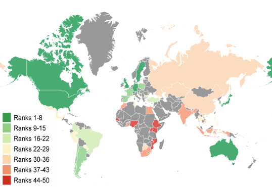 social-progress-index countries map